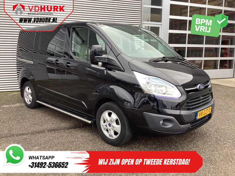 Ford Transit Custom 2.2 TDCI 155 pk Limited DC Dubbel Cabine 2xSchuifdeur/ Elek. Stoel/ Leder/ Stoelverw./ Sidebars/ Airco/ Navi/ Cruise/ Camera/ PD - Furgão compacto, Carrinha cabine dupla: foto 1 Ford Transit Custom 2.2 TDCI 155 pk Limited DC Dubbel Cabine 2xSchuifdeur/ Elek. Stoel/ Leder/ Stoelverw./ Sidebars/ Airco/ Navi/ Cruise/ Camera/ PD - Furgão compacto, Carrinha cabine dupla: foto 1