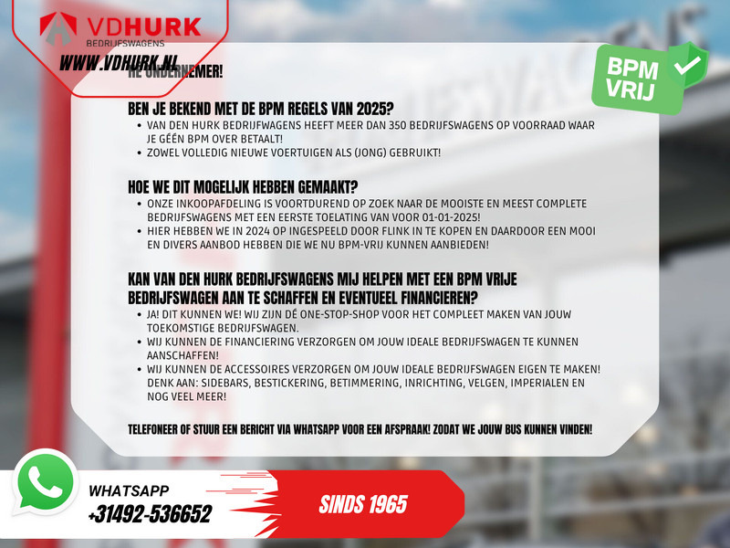 Leasing de Mercedes-Benz Sprinter 213 2.2 CDI Aut. L2H2 €13.915,- Incl. BTW (BPM VRIJ) EXPORT Combi/ 9 Persoons/ Kombi/ 9P/ Airco/ PDC Mercedes-Benz Sprinter 213 2.2 CDI Aut. L2H2 €13.915,- Incl. BTW (BPM VRIJ) EXPORT Combi/ 9 Persoons/ Kombi/ 9P/ Airco/ PDC: foto 8 Leasing de Mercedes-Benz Sprinter 213 2.2 CDI Aut. L2H2 €13.915,- Incl. BTW (BPM VRIJ) EXPORT Combi/ 9 Persoons/ Kombi/ 9P/ Airco/ PDC Mercedes-Benz Sprinter 213 2.2 CDI Aut. L2H2 €13.915,- Incl. BTW (BPM VRIJ) EXPORT Combi/ 9 Persoons/ Kombi/ 9P/ Airco/ PDC: foto 8