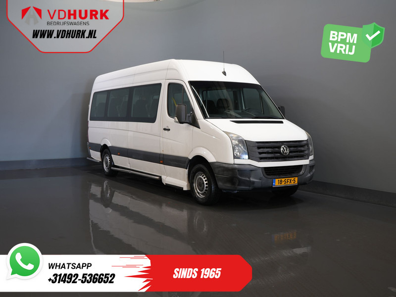 Volkswagen Crafter 35 2.0 TDI L3H2 EXPORT ONLY! €9.559 incl BTW/BPM Rolstoellift/ 9 Pers/ 9P/ Sidebars/ Rearbar/ Airco - Minibus, Furgão de passageiros: foto 1 Volkswagen Crafter 35 2.0 TDI L3H2 EXPORT ONLY! €9.559 incl BTW/BPM Rolstoellift/ 9 Pers/ 9P/ Sidebars/ Rearbar/ Airco - Minibus, Furgão de passageiros: foto 1