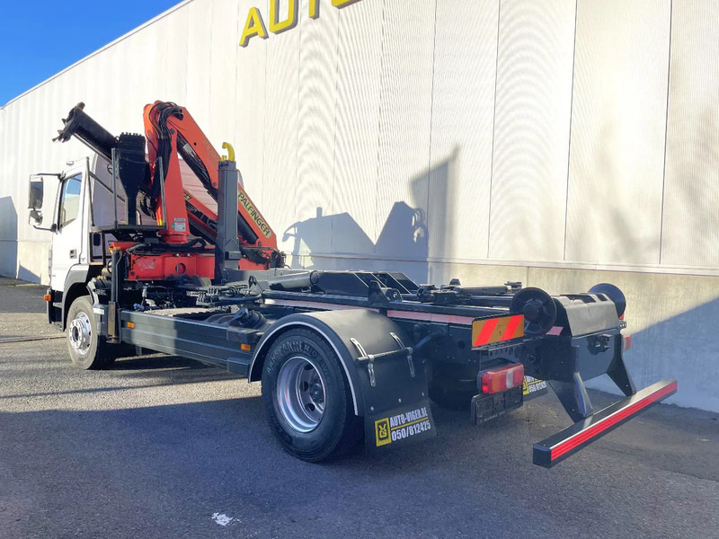 Camião polibenne, Camião grua Mercedes-Benz Atego 1621 *Palfinger kraan*Containersysteem*luchtvering achteras*bluetooth: foto 11