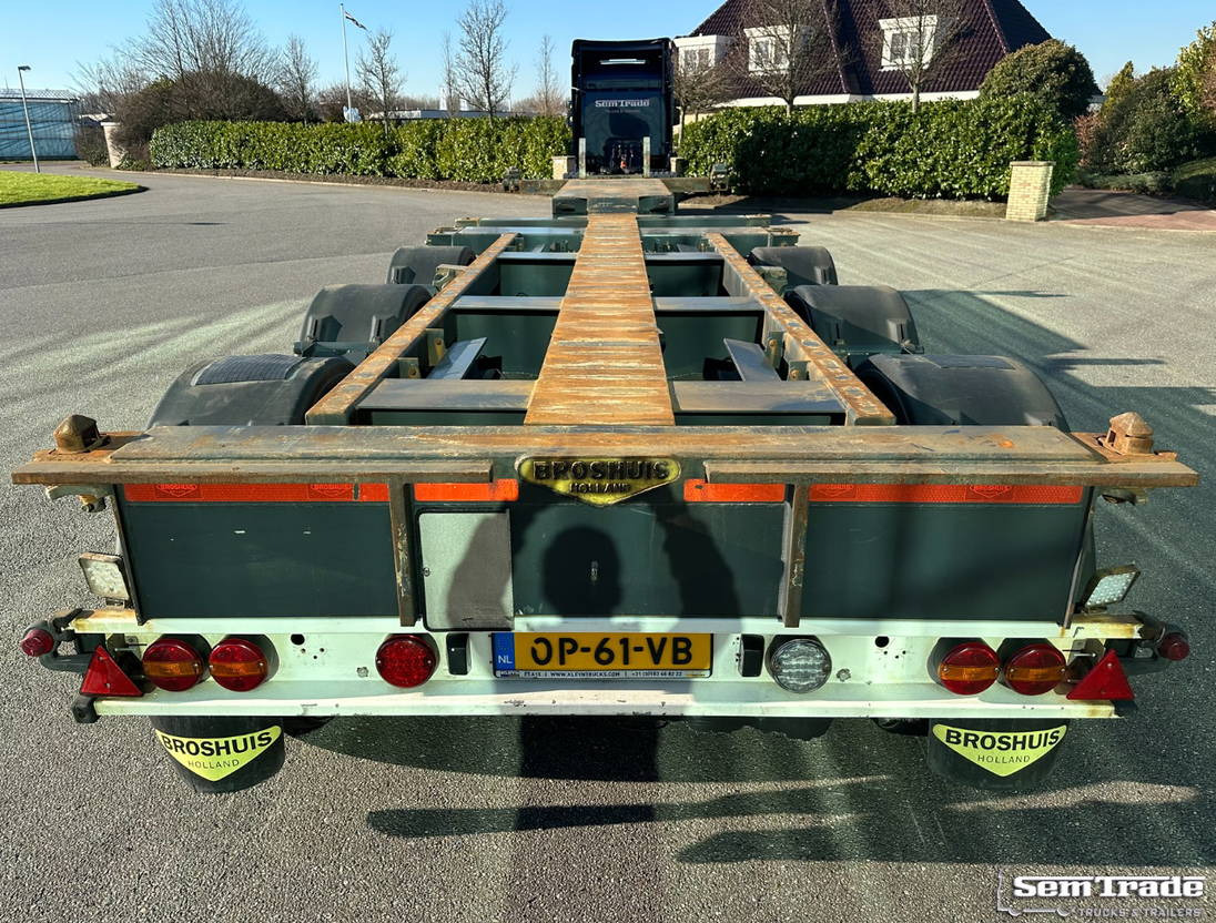 Broshuis Mfcc Middle + Back Slider Lift Axle Disc Brakes TOP Condition NL-Traile - Semi-reboque transportador de contêineres/ Caixa móvel: foto 3 Broshuis Mfcc Middle + Back Slider Lift Axle Disc Brakes TOP Condition NL-Traile - Semi-reboque transportador de contêineres/ Caixa móvel: foto 3