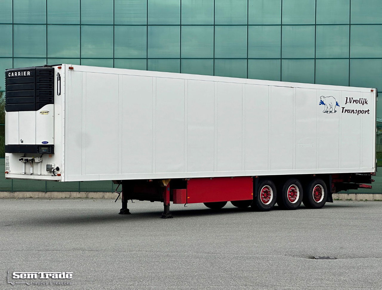 Schmitz Cargobull SKO 24 Carrier Maxima 1300 Flower Wide 2X Lift Axle - Semi-reboque frigorífico: foto 1 Schmitz Cargobull SKO 24 Carrier Maxima 1300 Flower Wide 2X Lift Axle - Semi-reboque frigorífico: foto 1