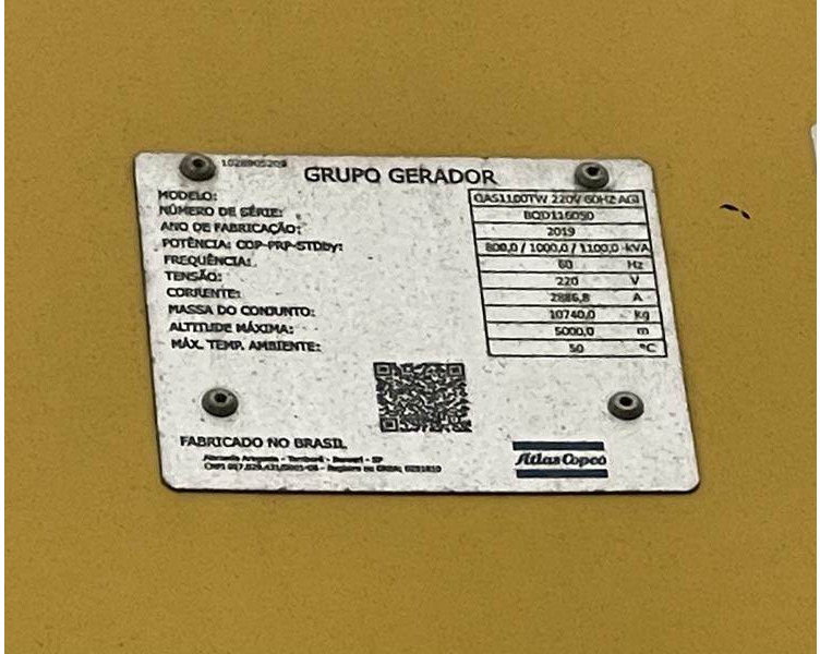 Atlas-Copco QAC 1100 TWIN-POWER - Gerador elétrico: foto 1 Atlas-Copco QAC 1100 TWIN-POWER - Gerador elétrico: foto 1