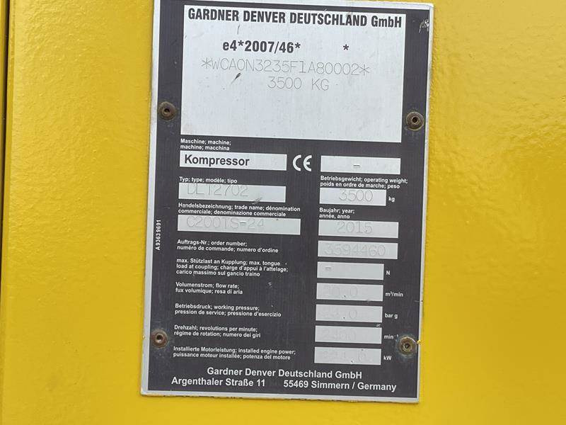 Compair C 200 TS - 24 - Compressor de ar: foto 2 Compair C 200 TS - 24 - Compressor de ar: foto 2