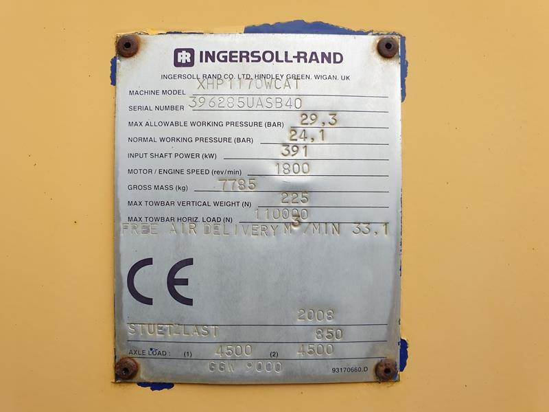 Compressor de ar Ingersoll Rand XHP 1170 WCAT: foto 16