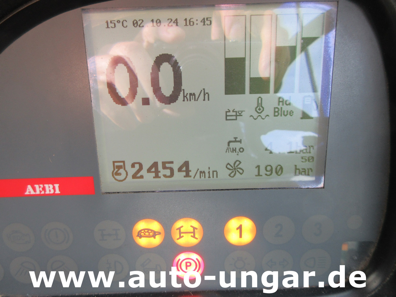 Varredora urbana Aebi MFH 5500 Baujahr 2014 Euro 5 Kehrmaschine mit zusätzlichem Schwemmbalken: foto 20