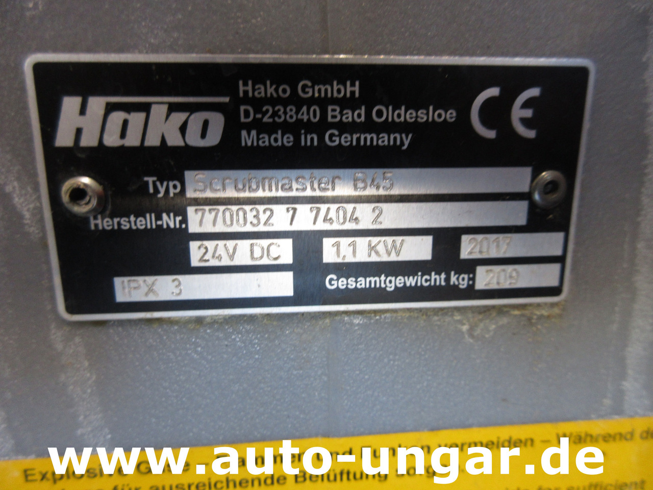 Lavadora aspiradora de pavimentos Hako B45 Scrubmaster Bj. 2017 Scheuersaugmaschine Hakomatic Bodenreiniger: foto 9