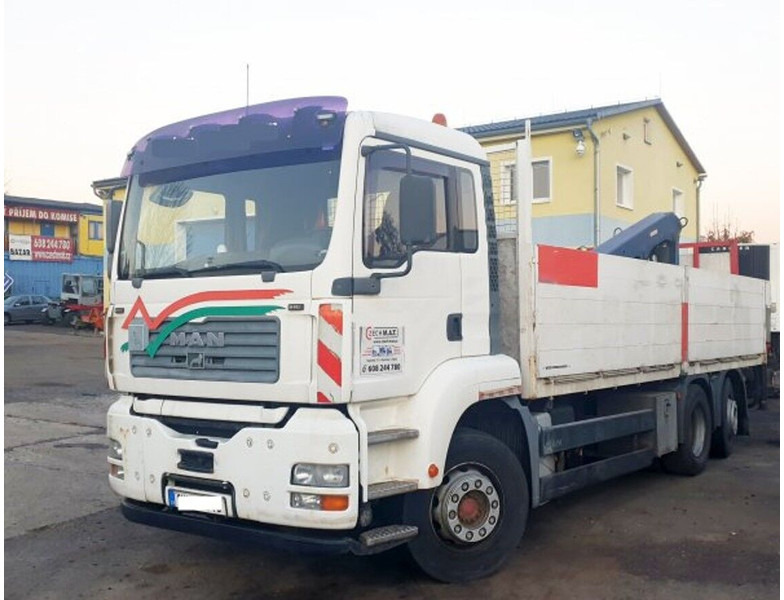 MAN 6x2 EUR4 TGA 26.430 BL crane REMOTE - Camião de caixa aberta/ Plataforma, Camião grua: foto 2 MAN 6x2 EUR4 TGA 26.430 BL crane REMOTE - Camião de caixa aberta/ Plataforma, Camião grua: foto 2