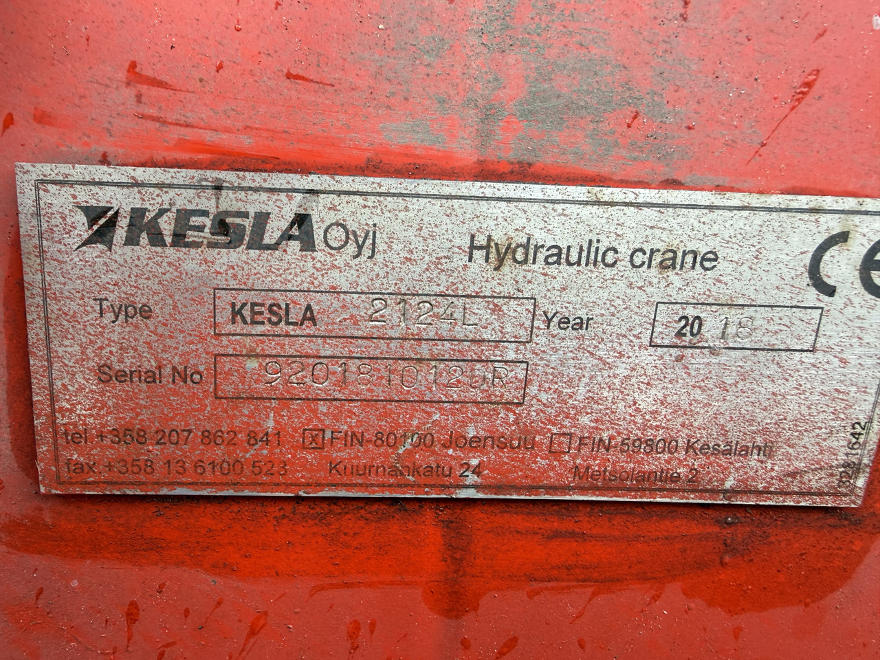 Kran Kesla 2124L - Camião de transporte de madeira, Camião grua: foto 5 Kran Kesla 2124L - Camião de transporte de madeira, Camião grua: foto 5