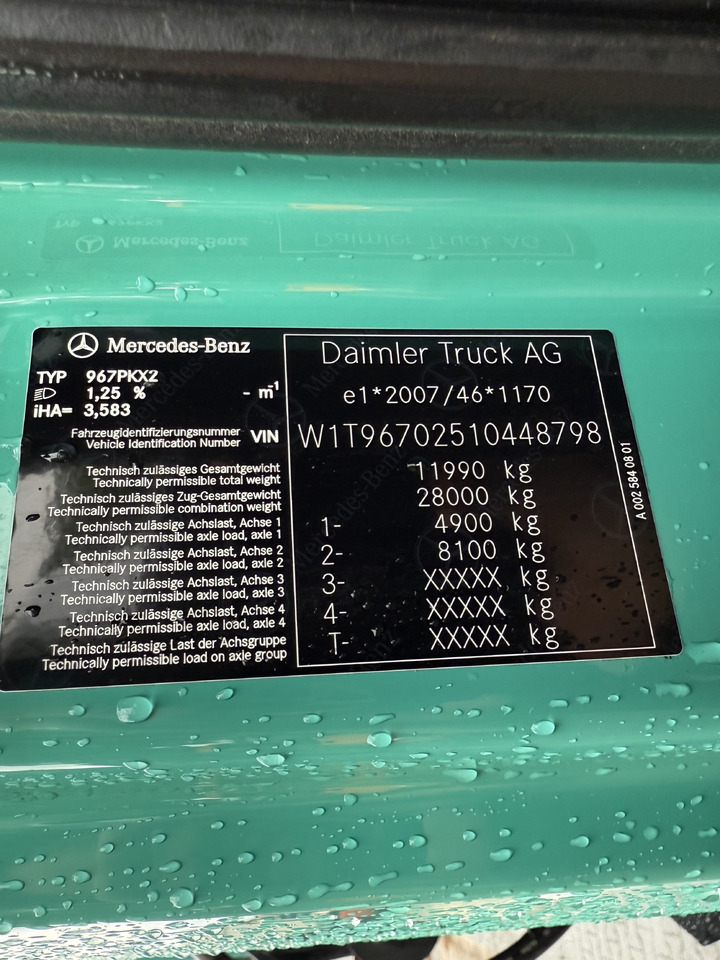 Mercedes-Benz Atego 1227 Kran MKG 96 - Camião de caixa aberta/ Plataforma, Camião grua: foto 5 Mercedes-Benz Atego 1227 Kran MKG 96 - Camião de caixa aberta/ Plataforma, Camião grua: foto 5