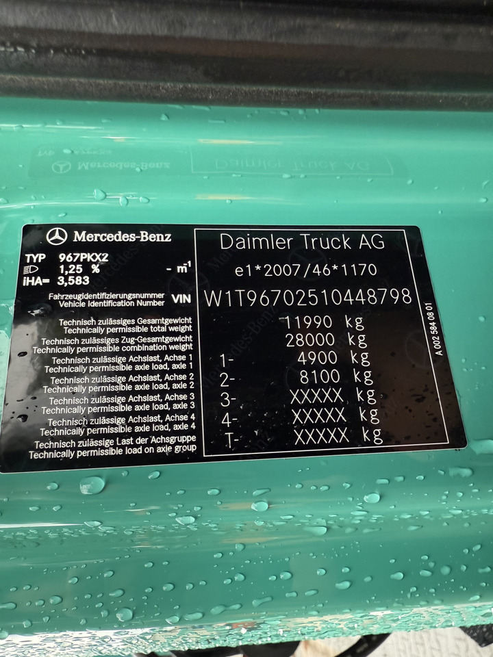 Mercedes-Benz Atego 1227 Kran MKG 96 - Camião de caixa aberta/ Plataforma, Camião grua: foto 5 Mercedes-Benz Atego 1227 Kran MKG 96 - Camião de caixa aberta/ Plataforma, Camião grua: foto 5