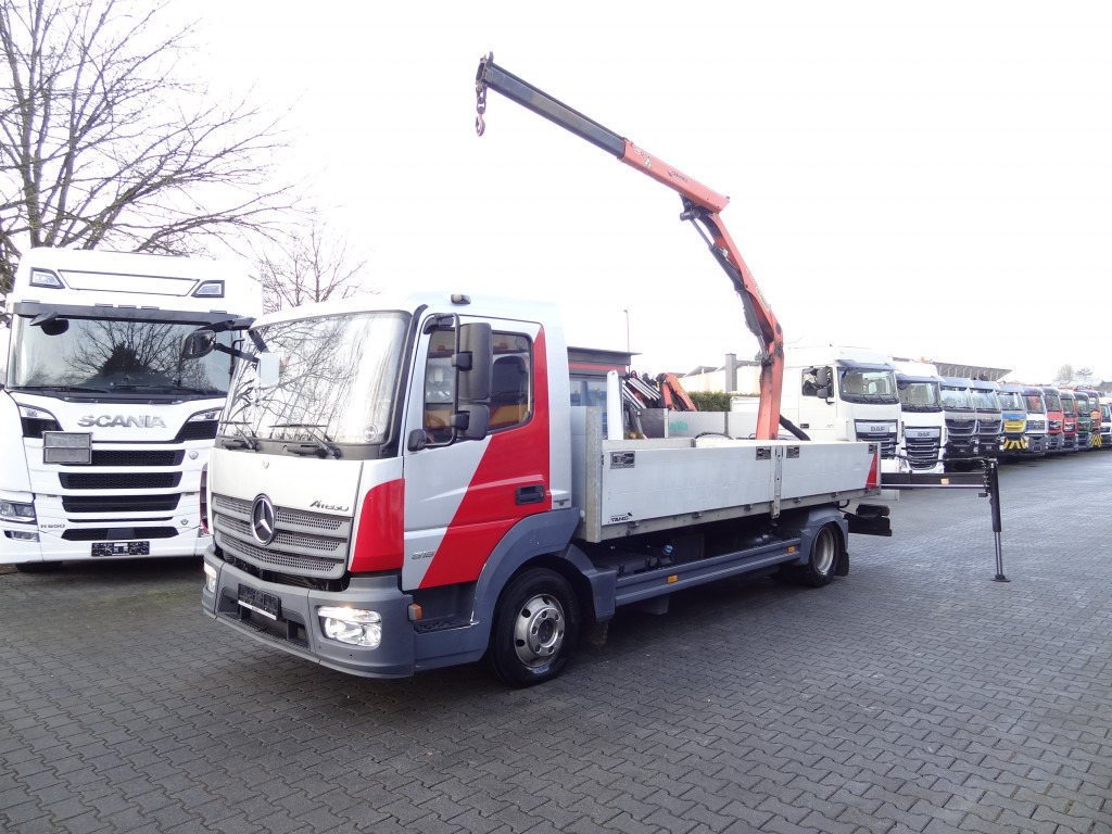 Mercedes-Benz Atego 818 Kran Palfinger 6501 - Camião de caixa aberta/ Plataforma, Camião grua: foto 1 Mercedes-Benz Atego 818 Kran Palfinger 6501 - Camião de caixa aberta/ Plataforma, Camião grua: foto 1