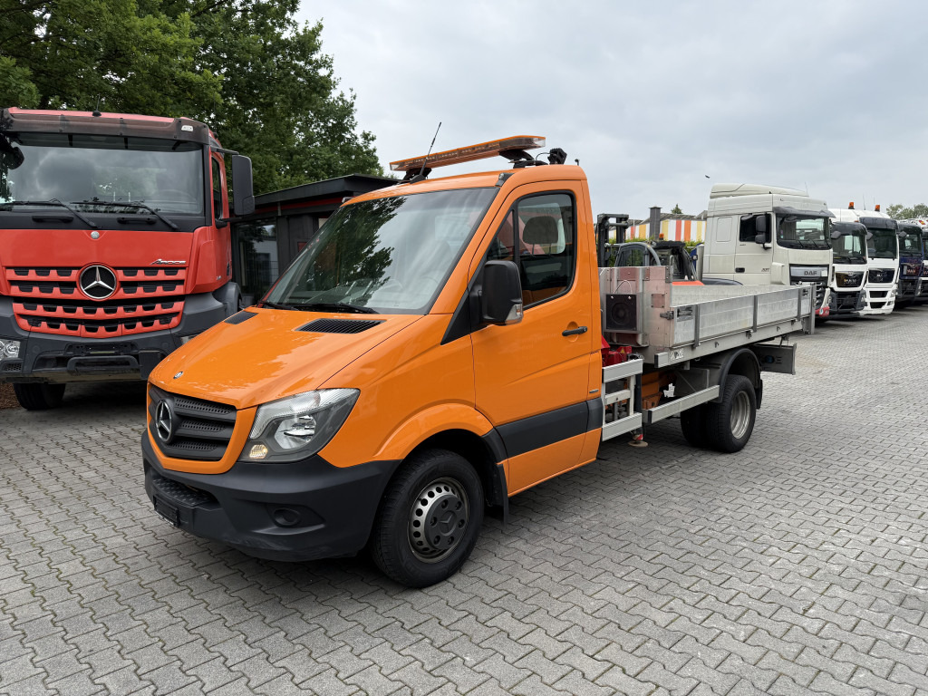 Mercedes-Benz Sprinter 516 Kipper mit Kran HMF 270 - Carrinha basculante: foto 1 Mercedes-Benz Sprinter 516 Kipper mit Kran HMF 270 - Carrinha basculante: foto 1