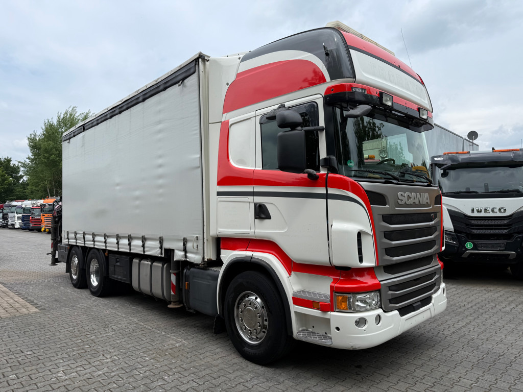 Camião de lona, Camião grua Scania R480 6X2 Palfinger 34002 bis 29 Meter: foto 9