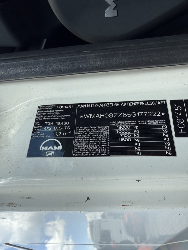 MAN TGA 18.430 Kran Palfinger 16502 Jib 26.5 Meter - Tractor: foto 5 MAN TGA 18.430 Kran Palfinger 16502 Jib 26.5 Meter - Tractor: foto 5