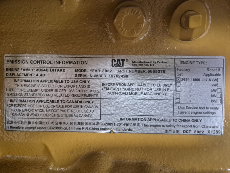 Caterpillar 3054C DITAAC Engine + Radiator - Motor por Equipamento industrial: foto 2 Caterpillar 3054C DITAAC Engine + Radiator - Motor por Equipamento industrial: foto 2