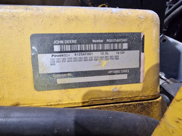John Deere 6125AF001 Engine (Industrial) - Motor por Equipamento industrial: foto 2 John Deere 6125AF001 Engine (Industrial) - Motor por Equipamento industrial: foto 2