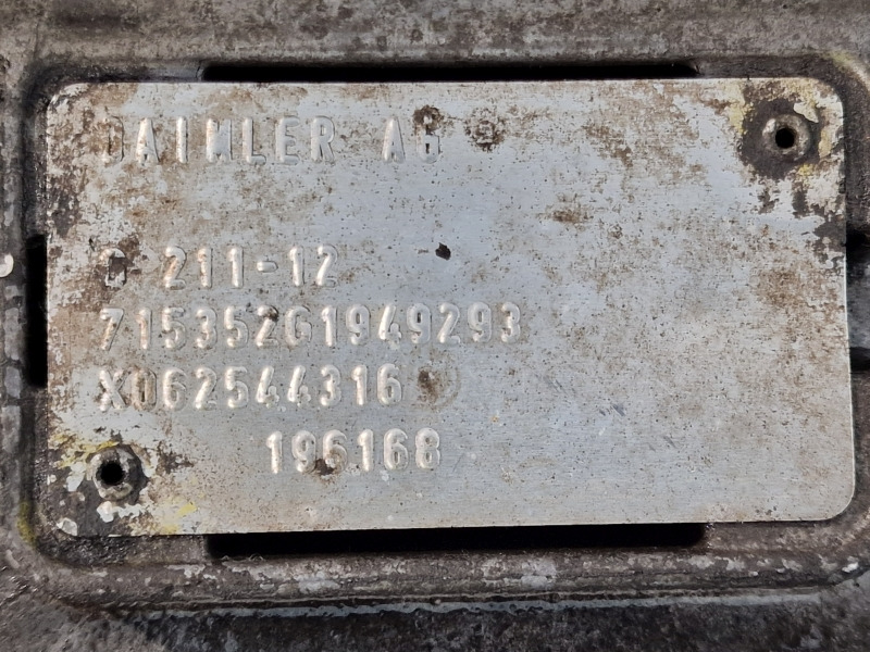 Caixa de velocidade Mercedes Benz G211-12 Gearbox: foto 11 Caixa de velocidade Mercedes Benz G211-12 Gearbox: foto 11