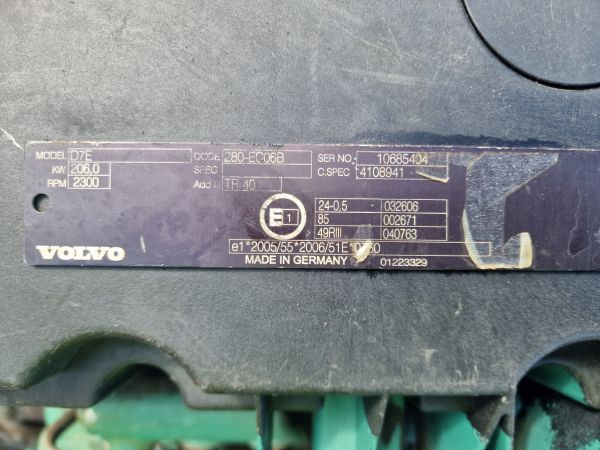 Volvo D7E 280-EC06B Truck Spec Engine (Truck) - Motor por Camião: foto 2 Volvo D7E 280-EC06B Truck Spec Engine (Truck) - Motor por Camião: foto 2