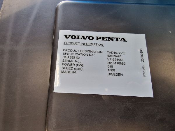 Motor por Equipamento industrial novo Volvo  TAD1672VE Engine (Industrial) New: foto 14