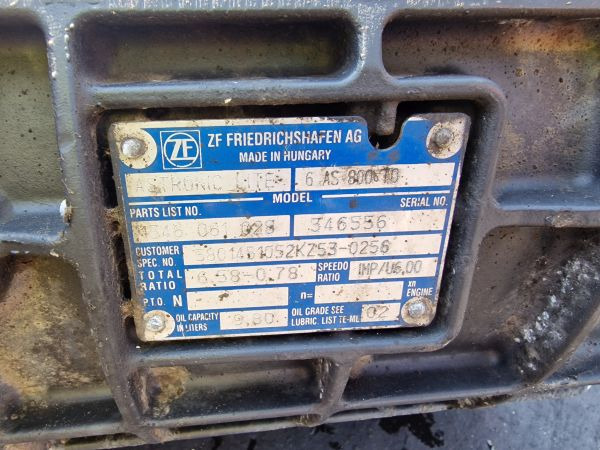 ZF 6AS800TO Gearbox - Caixa de velocidade: foto 2 ZF 6AS800TO Gearbox - Caixa de velocidade: foto 2