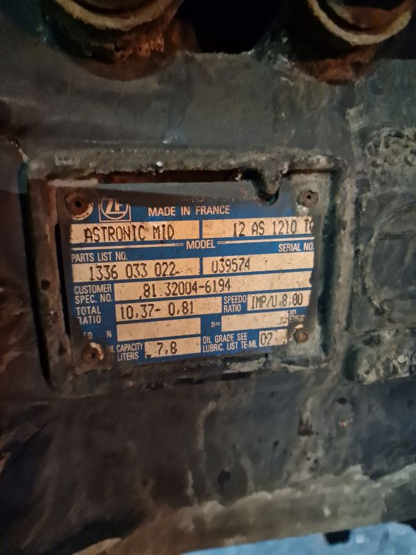 ZF Astronic 12AS1210TO Gearbox - Caixa de velocidade: foto 2 ZF Astronic 12AS1210TO Gearbox - Caixa de velocidade: foto 2