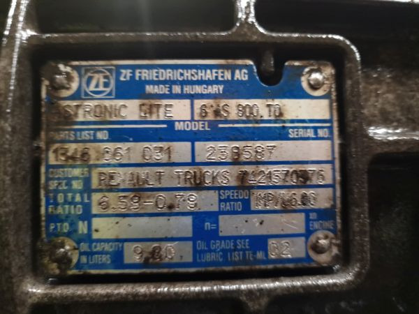 ZF Ecolite 6AS800TO Gearbox - Caixa de velocidade: foto 2 ZF Ecolite 6AS800TO Gearbox - Caixa de velocidade: foto 2