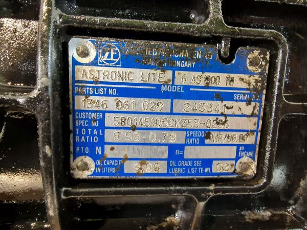 ZF Ecolite 6AS800TO Iveco Spec Gearbox - Caixa de velocidade: foto 2 ZF Ecolite 6AS800TO Iveco Spec Gearbox - Caixa de velocidade: foto 2