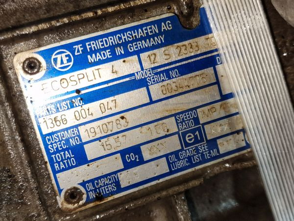 ZF Ecosplit 4 12S2333TD Gearbox - Caixa de velocidade: foto 2 ZF Ecosplit 4 12S2333TD Gearbox - Caixa de velocidade: foto 2