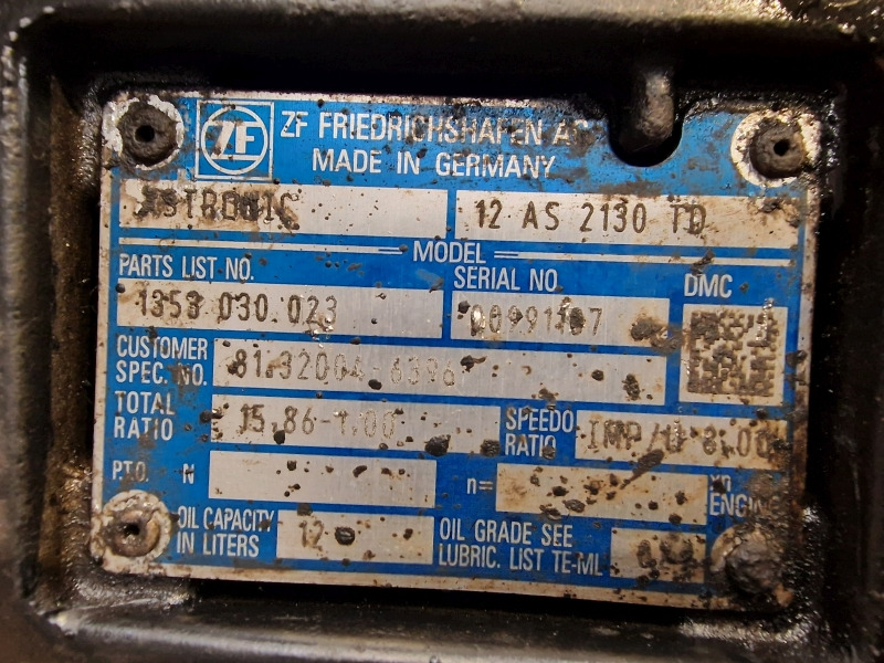 ZF MAN Astronic 12AS2130TD Gearbox - Caixa de velocidade: foto 2 ZF MAN Astronic 12AS2130TD Gearbox - Caixa de velocidade: foto 2