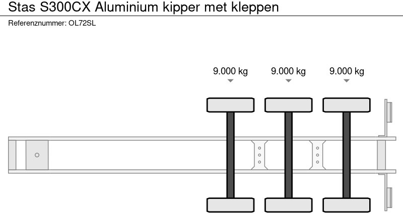 Stas S300CX Aluminium kipper met kleppen - Semi-reboque basculante: foto 5 Stas S300CX Aluminium kipper met kleppen - Semi-reboque basculante: foto 5