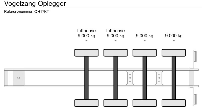 Semi-reboque plataforma/ Caixa aberta Vogelzang Oplegger: foto 9 Semi-reboque plataforma/ Caixa aberta Vogelzang Oplegger: foto 9