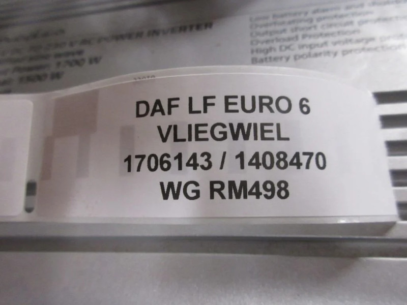 DAF 1706143 / 1408470 VLIEGWIEL DAF LF EURO 6 - Volante do motor por Camião: foto 3 DAF 1706143 / 1408470 VLIEGWIEL DAF LF EURO 6 - Volante do motor por Camião: foto 3