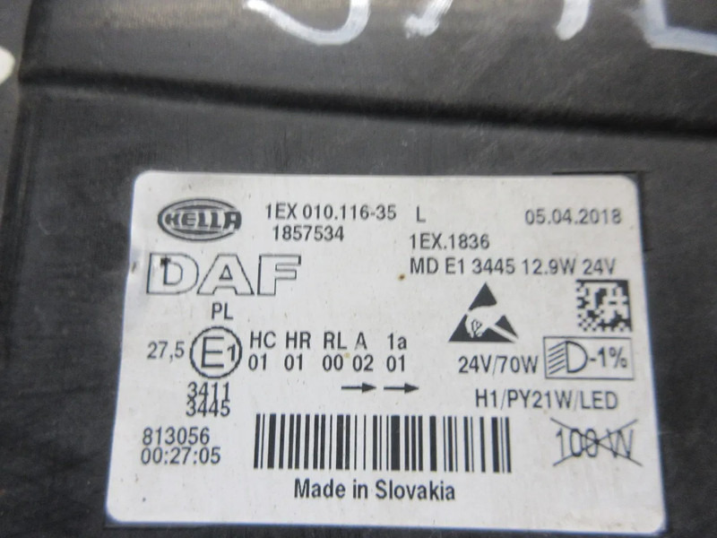 DAF 1857534 LED KOPLAMP DAF XF 450 EURO 6 LINKS - Farol dianteira por Camião: foto 4 DAF 1857534 LED KOPLAMP DAF XF 450 EURO 6 LINKS - Farol dianteira por Camião: foto 4