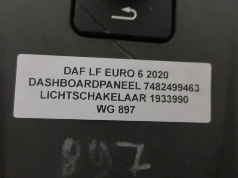 DAF LF 7482499463 DASHBOARDPANEEL EURO 6 - Painel de instrumentos por Camião: foto 2 DAF LF 7482499463 DASHBOARDPANEEL EURO 6 - Painel de instrumentos por Camião: foto 2