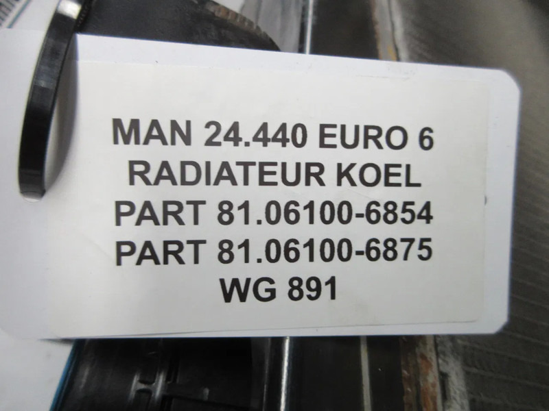 MAN 81.06100-6854//81.06100-6875 RADITEUR MAN COMPLEET EURO 6 - Radiador por Camião: foto 4 MAN 81.06100-6854//81.06100-6875 RADITEUR MAN COMPLEET EURO 6 - Radiador por Camião: foto 4
