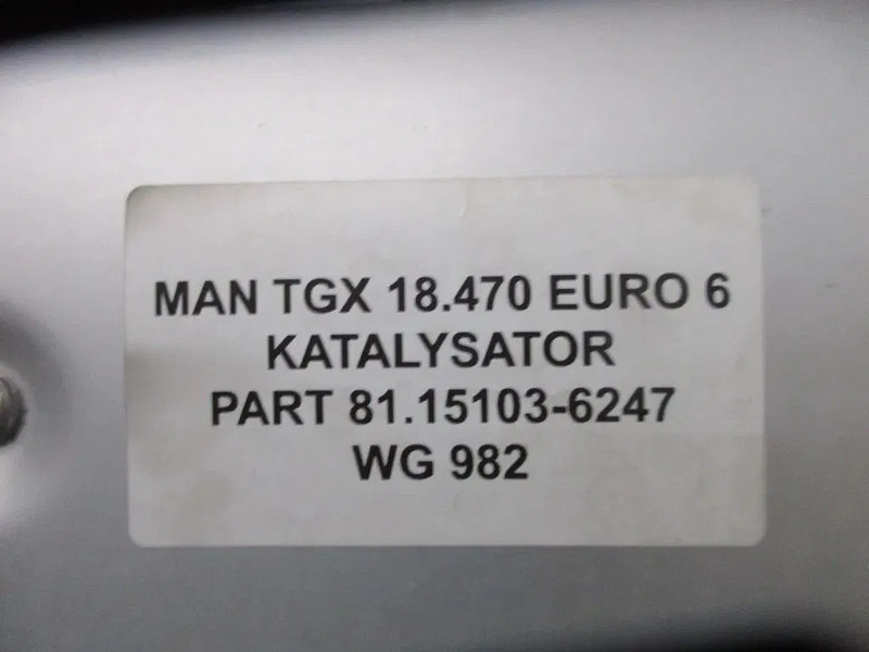 MAN 81.15103-6247 KATALYSATOR MAN TGX 18.510 MODEL 2023 - Conversor catalítico por Camião: foto 5 MAN 81.15103-6247 KATALYSATOR MAN TGX 18.510 MODEL 2023 - Conversor catalítico por Camião: foto 5