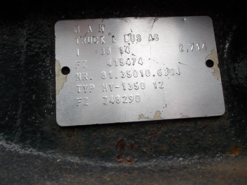 MAN 81.35003-7671// 81.35010-6304 HY-1350-12 2,71 RATIO MAN TGX EURO 6 - Eixo traseiro por Camião: foto 5 MAN 81.35003-7671// 81.35010-6304 HY-1350-12 2,71 RATIO MAN TGX EURO 6 - Eixo traseiro por Camião: foto 5