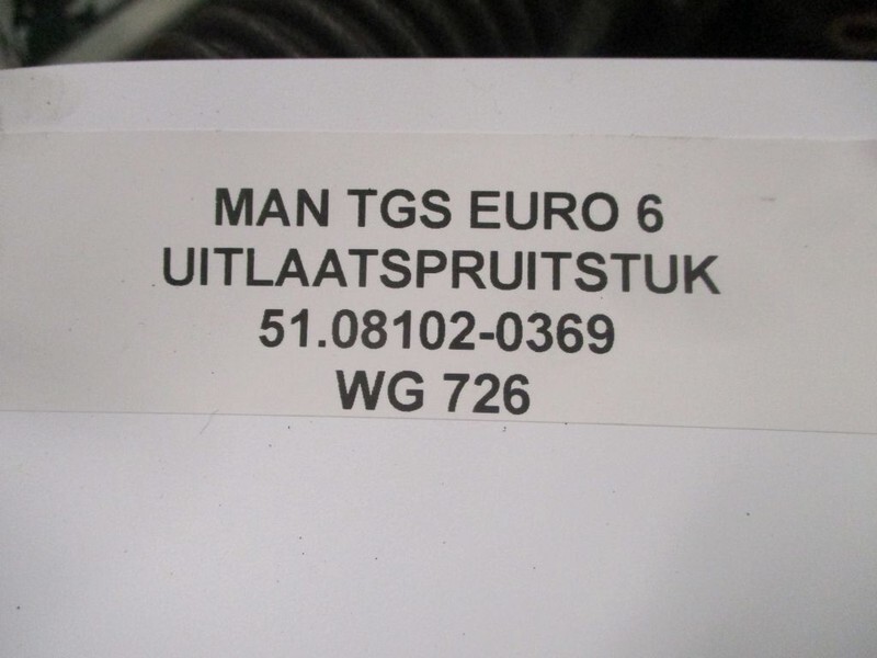 MAN TGS 51.08102-0369 UITLAATSPRUITSTUK EURO 6 - Colector de escape por Camião: foto 2 MAN TGS 51.08102-0369 UITLAATSPRUITSTUK EURO 6 - Colector de escape por Camião: foto 2