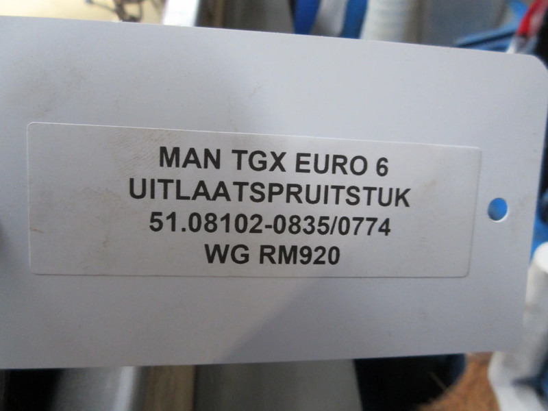 MAN TGX 51.08102-0835/51.08102-0774 UITLAATSPRUITSTUK EURO 6 - Colector de escape por Camião: foto 5 MAN TGX 51.08102-0835/51.08102-0774 UITLAATSPRUITSTUK EURO 6 - Colector de escape por Camião: foto 5