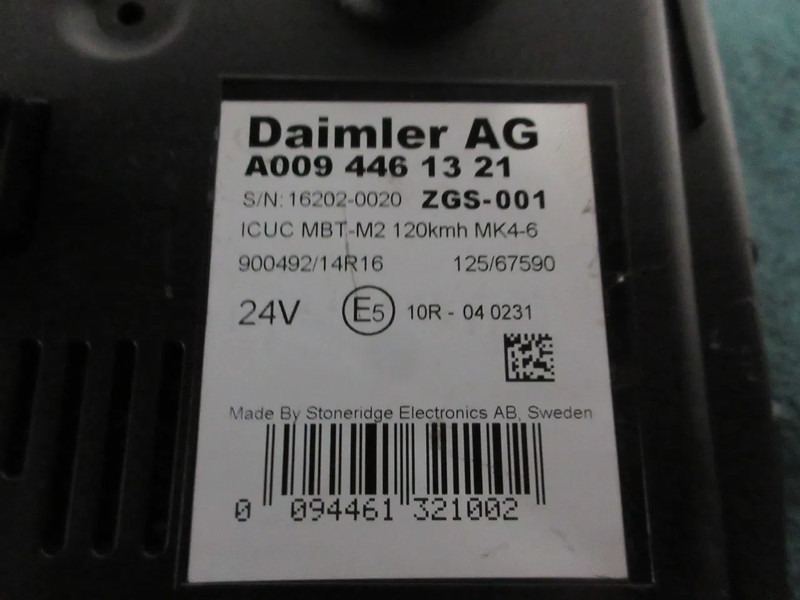 Mercedes-Benz A 009 446 13 21 INSTRUMENTEN PANEEL BENZ 1840 EURO 6 MODEL 2018 - Painel de instrumentos por Camião: foto 4 Mercedes-Benz A 009 446 13 21 INSTRUMENTEN PANEEL BENZ 1840 EURO 6 MODEL 2018 - Painel de instrumentos por Camião: foto 4