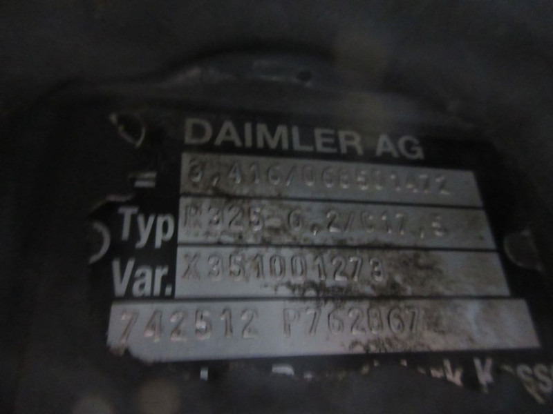 Mercedes-Benz R325-6,2/C17,5 TYPE 742512/RATIO 3,416/MERCEDES BENZ ATEGO 916 EURO 6 - Diferencial por Camião: foto 5 Mercedes-Benz R325-6,2/C17,5 TYPE 742512/RATIO 3,416/MERCEDES BENZ ATEGO 916 EURO 6 - Diferencial por Camião: foto 5