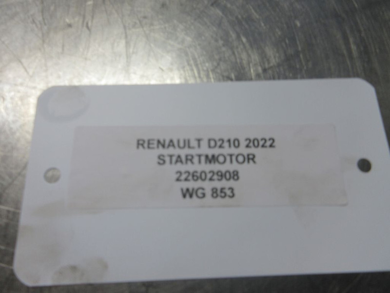 Renault 22602908 STARTMOTOR RENAULT D210 EURO 6 - Motor de arranque por Camião: foto 3 Renault 22602908 STARTMOTOR RENAULT D210 EURO 6 - Motor de arranque por Camião: foto 3