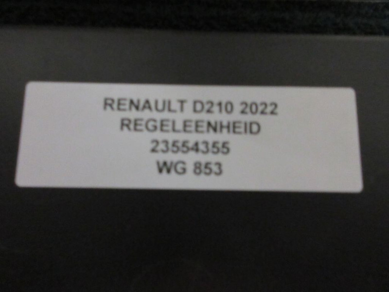 Renault 23554355 REGELEENHEIN RENAULT D210 EURO 6 - Sistema elétrico por Camião: foto 2 Renault 23554355 REGELEENHEIN RENAULT D210 EURO 6 - Sistema elétrico por Camião: foto 2