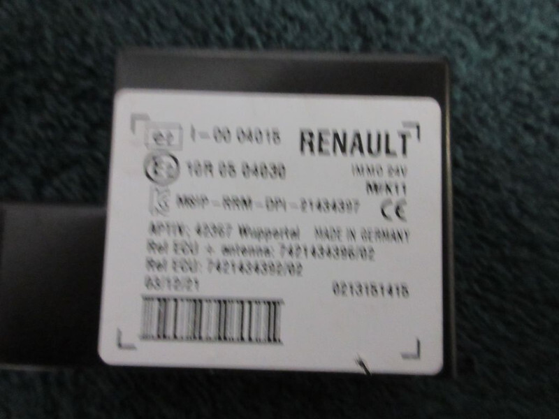 Renault 7421434392 REGELEENHEID D 210 EURO 6 - Sistema elétrico por Camião: foto 2 Renault 7421434392 REGELEENHEID D 210 EURO 6 - Sistema elétrico por Camião: foto 2