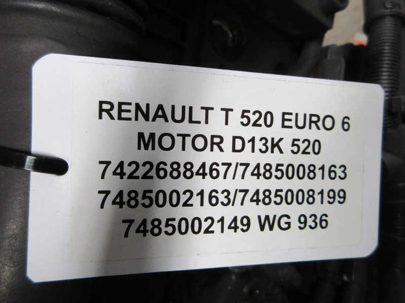 Motor por Camião Renault 7422688467//7485008163/7485002163 D13K 520 HP RENAULT EURO 6: foto 8