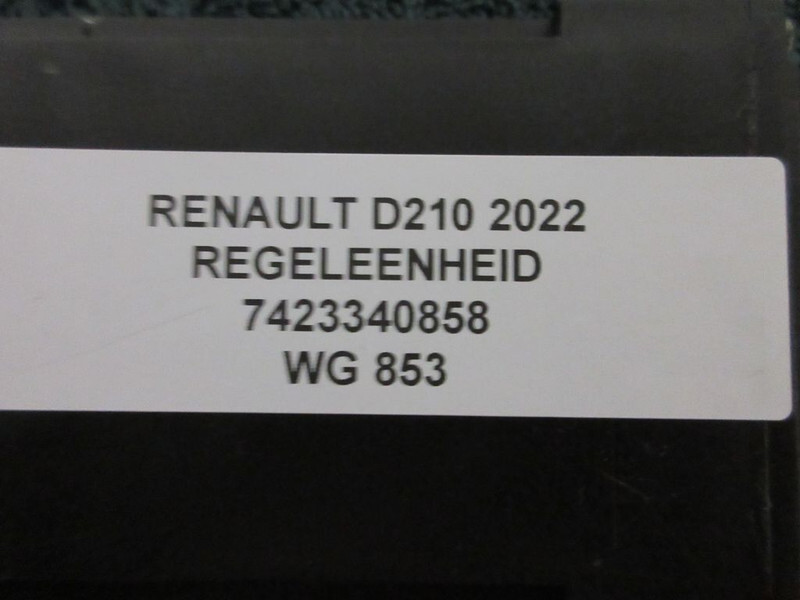 Renault 7423340850 REGELMODULATOR D210 EURO 6 MODEL 2022 - Sistema elétrico por Camião: foto 3 Renault 7423340850 REGELMODULATOR D210 EURO 6 MODEL 2022 - Sistema elétrico por Camião: foto 3