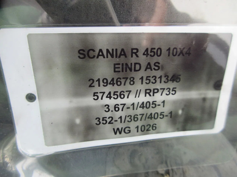 Scania 2194677 // 1531348 // 2194678 // 1531345 TANDEM SET SCANIA R 450 EURO 6 - Eixo traseiro por Camião: foto 5 Scania 2194677 // 1531348 // 2194678 // 1531345 TANDEM SET SCANIA R 450 EURO 6 - Eixo traseiro por Camião: foto 5