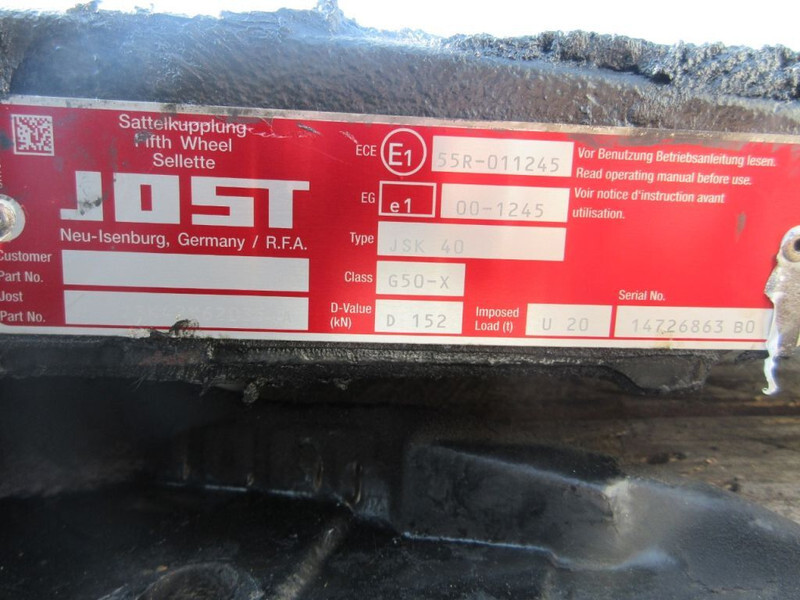 Jost JOST 40 / G50-X D 152 JOST 40 / G50-X D 152 IVECO S WAY MODEL 2021 - Quinta-roda por Camião: foto 5 Jost JOST 40 / G50-X D 152 JOST 40 / G50-X D 152 IVECO S WAY MODEL 2021 - Quinta-roda por Camião: foto 5