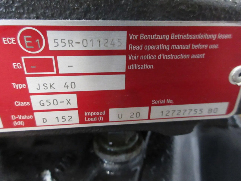 Jost JSK 40 G50-X D 152 JSK 40 G50-X D 152 KOMT VAN MAN 18.420 EURO 6 MODEL 2021 - Quinta-roda por Camião: foto 5 Jost JSK 40 G50-X D 152 JSK 40 G50-X D 152 KOMT VAN MAN 18.420 EURO 6 MODEL 2021 - Quinta-roda por Camião: foto 5